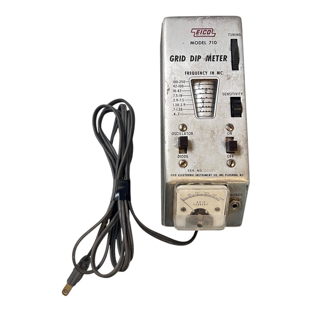 EICO Grid DIP Meter 710 Ham Radio Equipment- Untested
